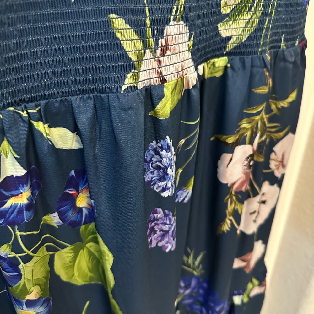 Express Floral Blue Maxi Dress Large - Picture 6 of 6